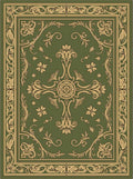 Ornate Gold Leaf Swirls Rug