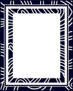 Navajo-Inspired Border Pattern Rug