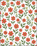 Whimsical Daisy Floral Pattern Rug