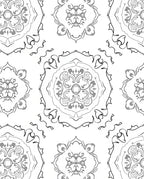Classic Mandala Line Art Design Rug