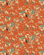 Vintage Botanical Vine Pattern Rug