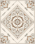 Intricate Floral Mandala Pattern Design Rug