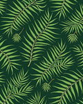 Green Leaf Motif Pattern Rug