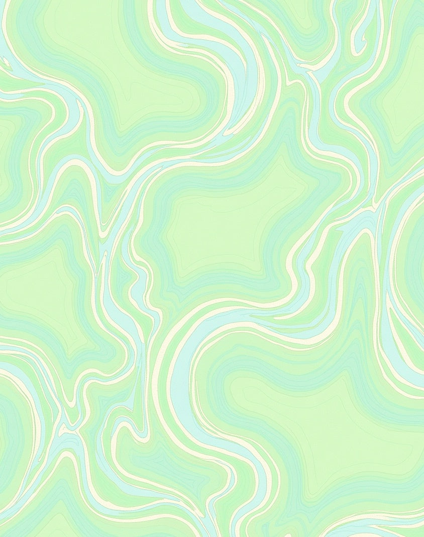 Fluid Swirl Pastel Aesthetic Design Rug