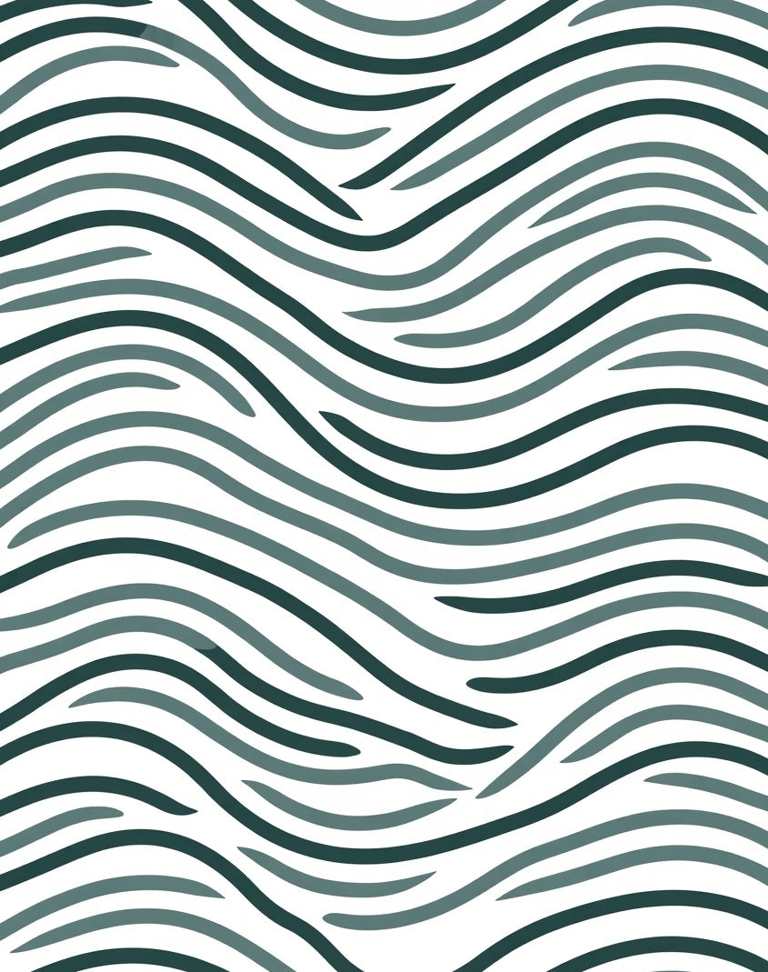 Modern Wavy Stripes Aesthetic Design Rug