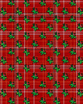 Holly Tartan Red Green Berry Rug