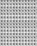 Abstract Grid Pattern Design Rug
