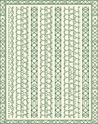 Geometric Maze Stripe Diamond Design Rug