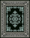 Classic Floral Border Intricate Design Rug