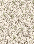 Botanical Vine Sketch Pattern Rug