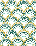 Art Deco Scale Pattern Rug