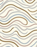 Soft Wavy Stripes Pattern Rug