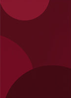 Crimson Deep Layered Curve Design Rug