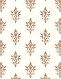 Classic Damask Floral Repeat Pattern Rug