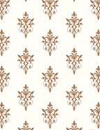 Classic Damask Floral Repeat Pattern Rug