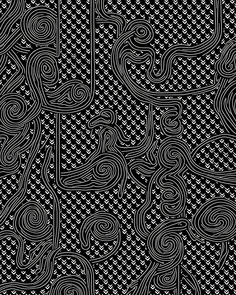 Abstract Swirl Modern Geometric Design Rug
