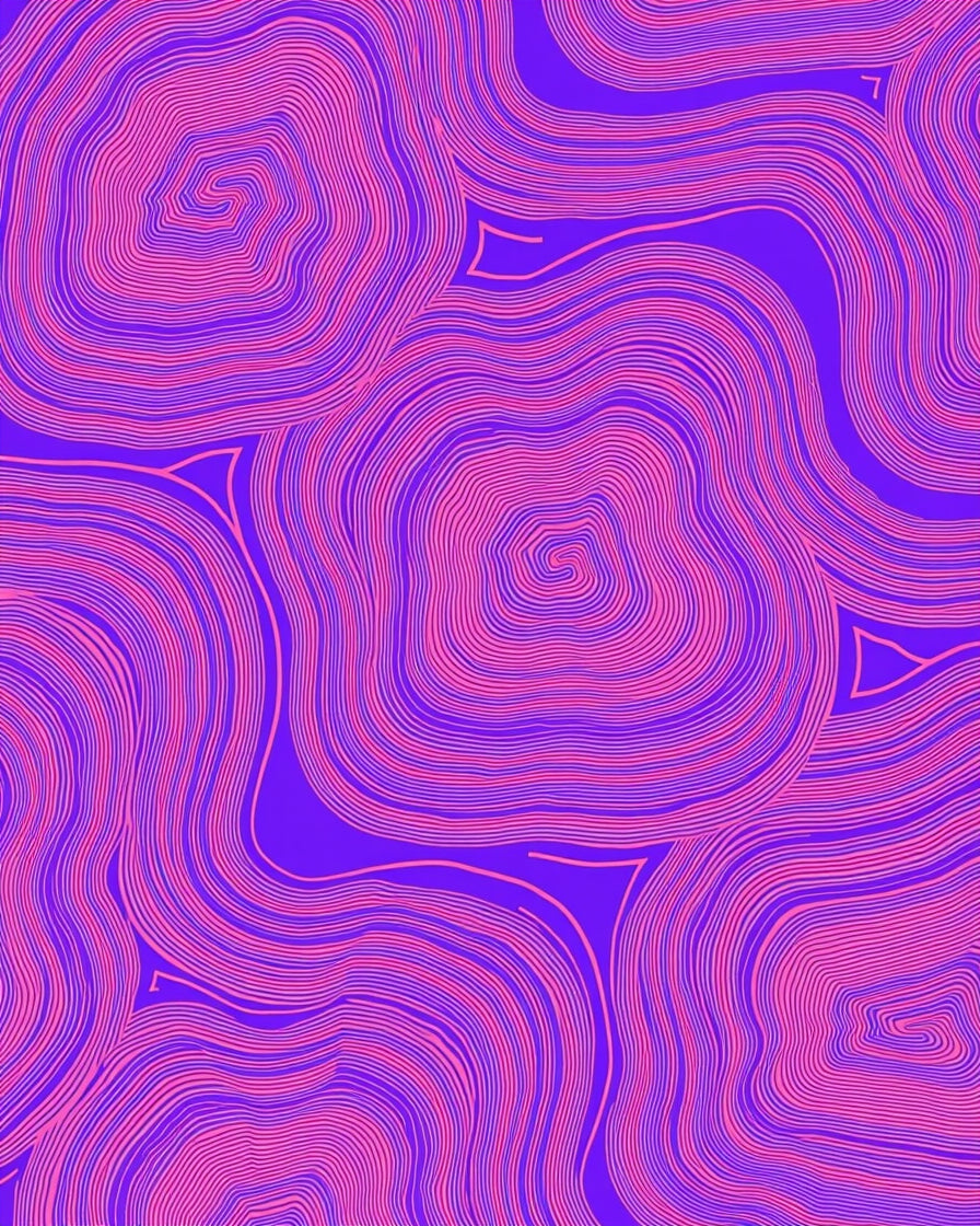 Concentric Swirl Bold Pattern Rug