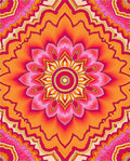 Vibrant Floral Mandala Pattern Rug