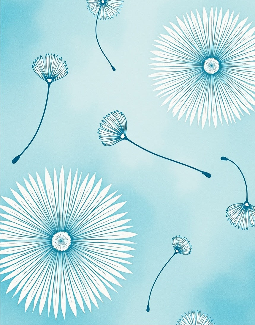 Celestial Dandelion Seed Floats Rug