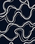 Classic Chain Link Swirl Pattern Rug