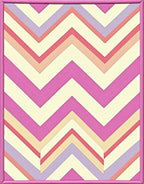 Pastel Chevron Pattern Modern Design Rug