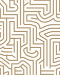 Abstract Geometric Lines Pattern Rug