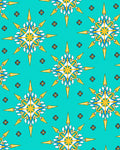 Starburst Star Pattern With Accents Rug