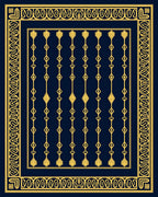 Art Deco Geometric Pattern Rug