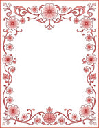 Elegant Floral Vine Pattern Rug