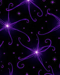 Cosmic Swirls With Star Pattern Rug