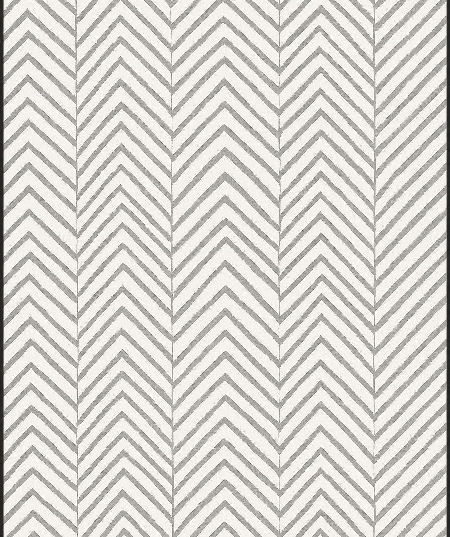 Classic Light Gray Chevron Zigzag Rug