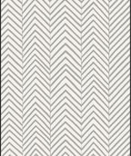 Classic Light Gray Chevron Zigzag Rug
