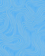 Abstract Blue White Swirl Pattern Rug