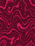 Swirling Marble Patterned Pink Design Rug