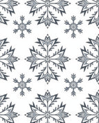 Gray Frost Snowflake Medallion Rug