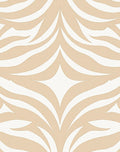 Modern Beige And White Abstract Design Rug