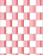 Geometric Pink Checkerboard Pattern Rug