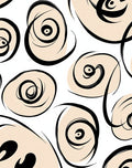 Abstract Swirls With Blush Accents Rug