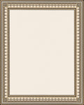 Ornate Black Beige Decorative Border Rug