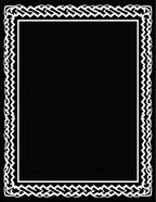 Classic Interlocking White Decorative Border Rug