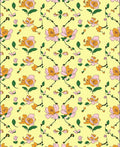 Whimsical Floral Vine Pattern Rug