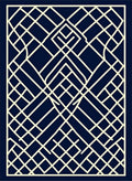 Geometric Intersecting Lines Design Rug