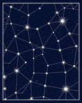 Celestial Constellation Starry Night Rug
