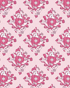Pink Floral Medallion Repeat Rug