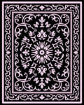 Ornate Floral Symmetry Pattern Rug