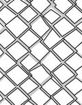 Geometric Diagonal Chain Link Abstract Rug