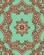 Ornate Floral Symmetry medallion Rug