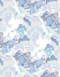 Abstract Blended Cool Tone Pattern Rug