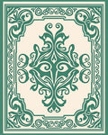 Ornate Scroll Floral Classic Design Rug