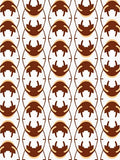 Organic Brown Tan Oval Pattern Rug